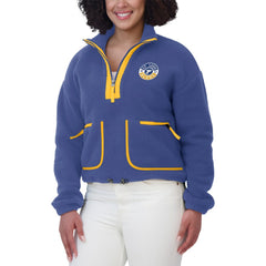 NHL St. Louis Blues WEAR by Erin Andrews Women's Polar Fleece Half-Zip Jacket