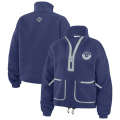 NHL Tampa Bay Lightning WEAR by Erin Andrews Women's Polar Fleece Half-Zip Jacket