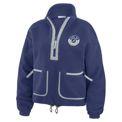 NHL Tampa Bay Lightning WEAR by Erin Andrews Women's Polar Fleece Half-Zip Jacket