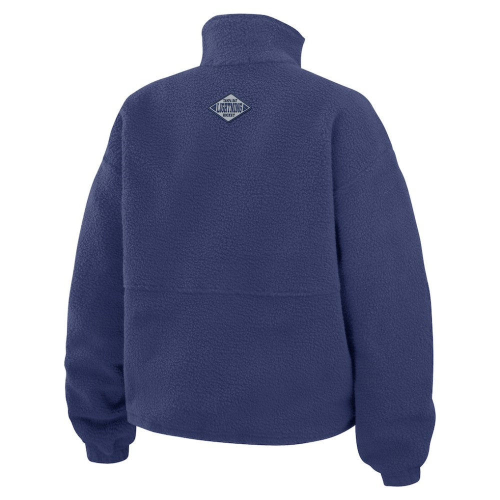 NHL Tampa Bay Lightning WEAR by Erin Andrews Women's Polar Fleece Half-Zip Jacket