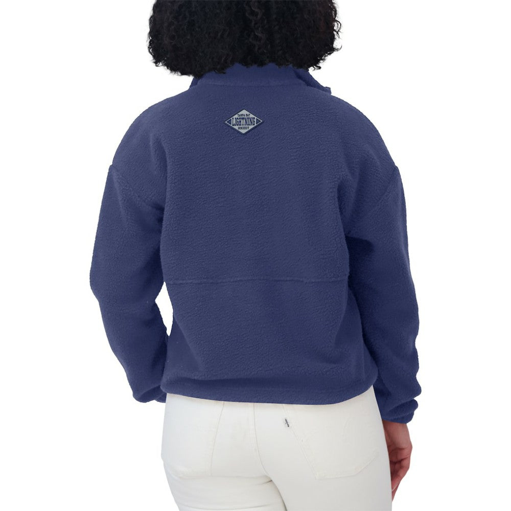 NHL Tampa Bay Lightning WEAR by Erin Andrews Women's Polar Fleece Half-Zip Jacket