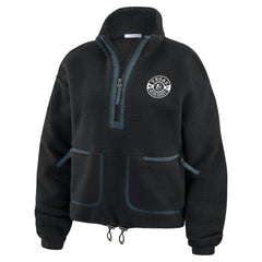 NHL Vegas Golden Knights WEAR by Erin Andrews Women's Polar Fleece Half-Zip Jacket