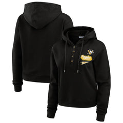 NHL Pittsburgh Penguins WEAR by Erin Andrews Women's Waffle-Knit Pullover Hoodie
