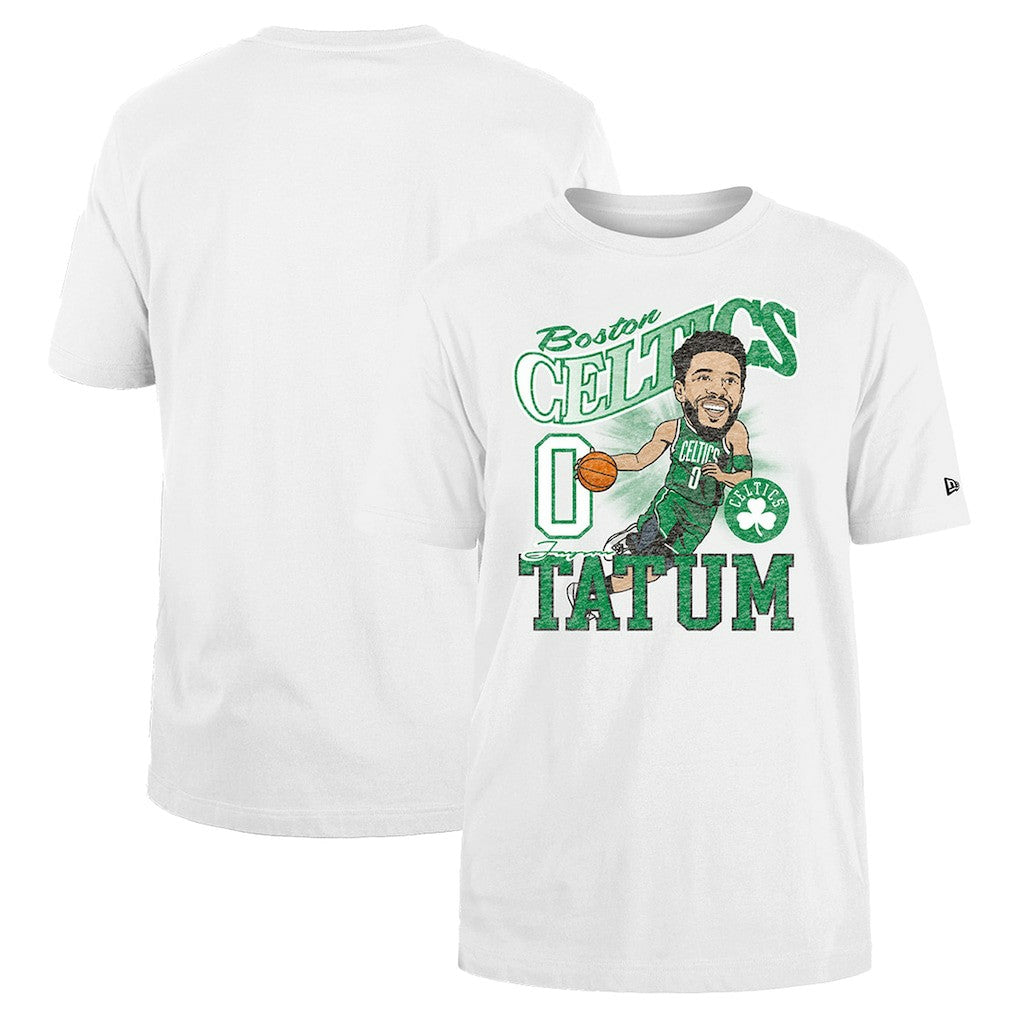 New Era Jayson Tatum Boston Celtics Caricature Player T-Shirt