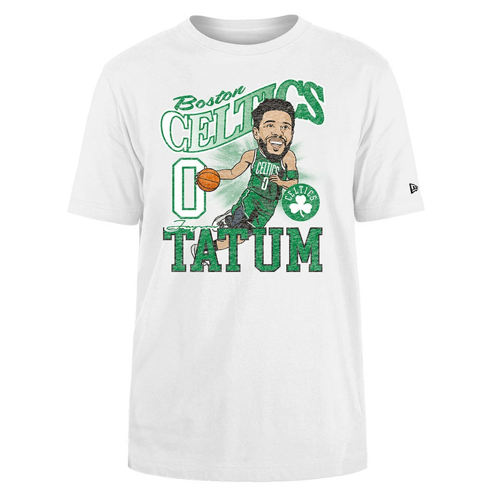 New Era Jayson Tatum Boston Celtics Caricature Player T-Shirt