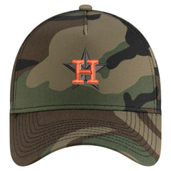 Camo Houston Astros New Era Woodland Team Pop 9FORTY A-Frame Adjustable Hat