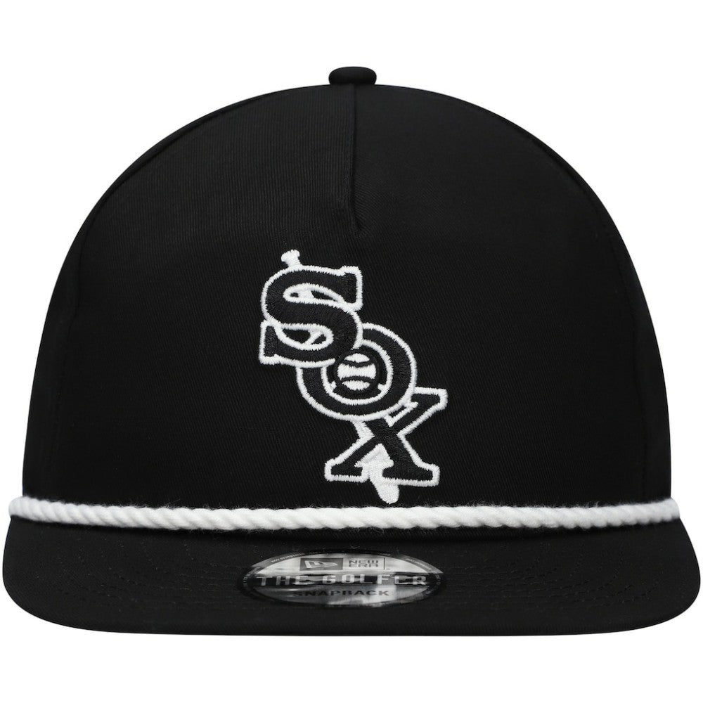 Black Chicago White Sox New Era Golfer Snapback Hat