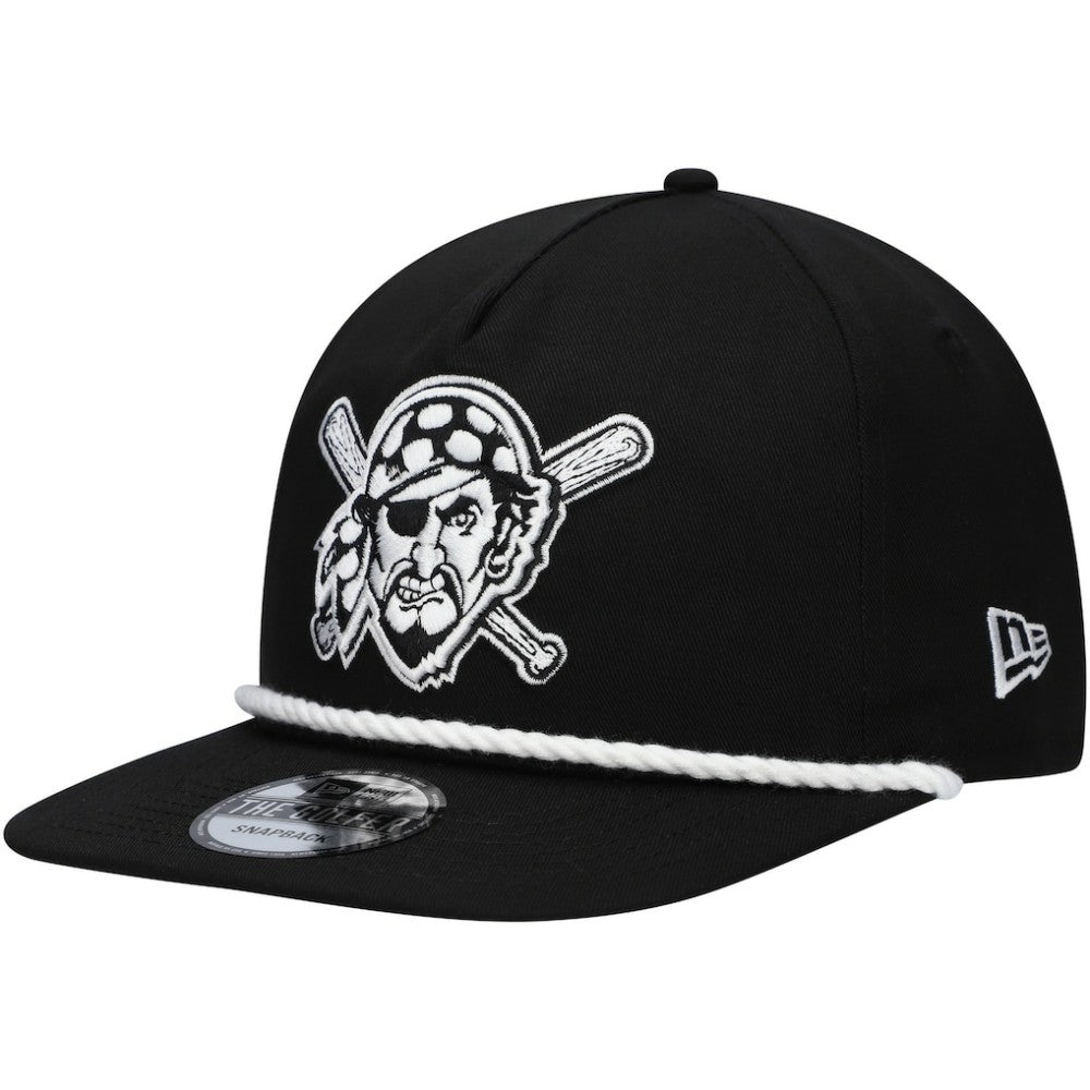 Black Pittsburgh Pirates New Era Golfer Snapback Hat
