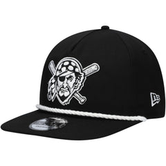 Black Pittsburgh Pirates New Era Golfer Snapback Hat