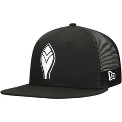 Black Atlanta Braves New Era 59FIFTY Trucker Fitted Hat