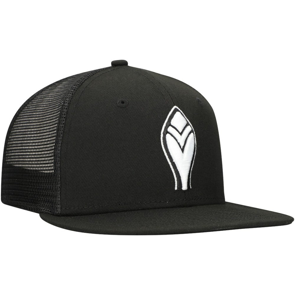 Black Atlanta Braves New Era 59FIFTY Trucker Fitted Hat