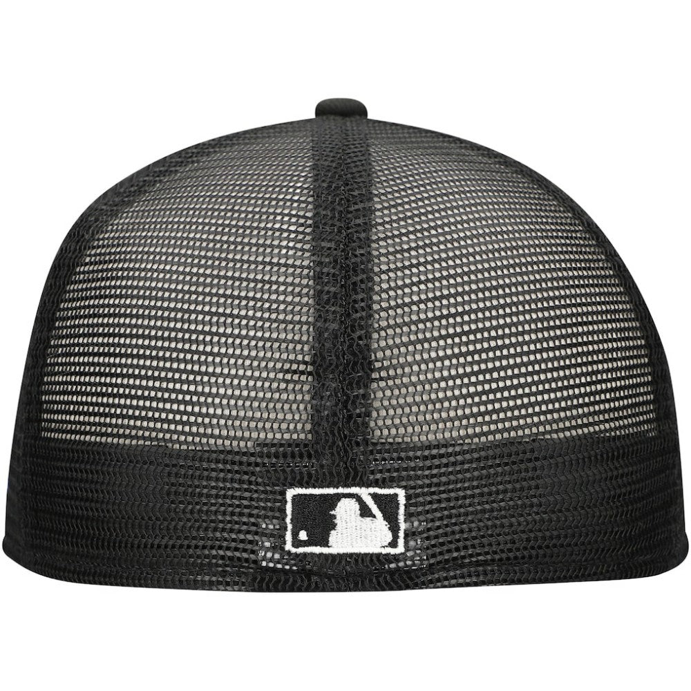 Black Atlanta Braves New Era 59FIFTY Trucker Fitted Hat