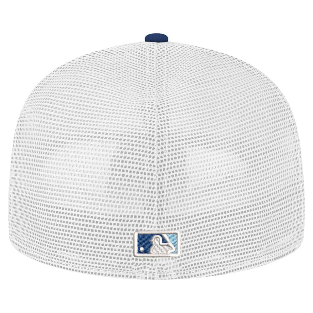 Navy Tampa Bay Rays New Era Team Color 59FIFTY Trucker Fitted Hat