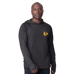 NHL Chicago Blackhawks MSX by Michael Strahan Fast Track Raglan Long Sleeve Hoodie T-Shirt