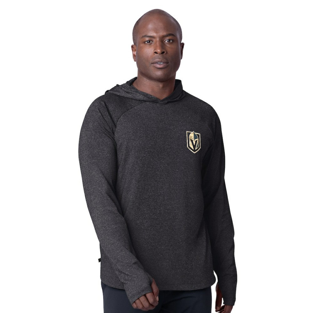 NHL Vegas Golden Knights MSX by Michael Strahan Fast Track Raglan Long Sleeve Hoodie T-Shirt