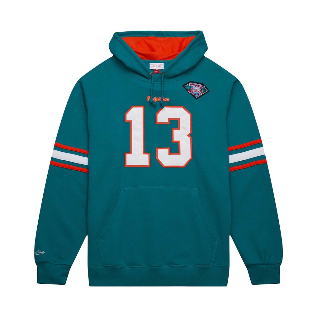 Dan Marino  Retired Player Name & Number Pullover Hoodie - Miami Dolphins Hoodies