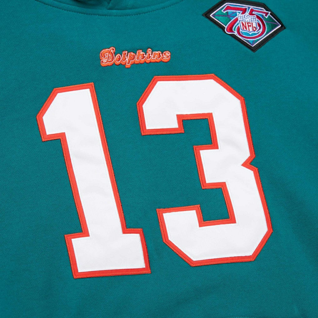 Dan Marino  Retired Player Name & Number Pullover Hoodie - Miami Dolphins Hoodies