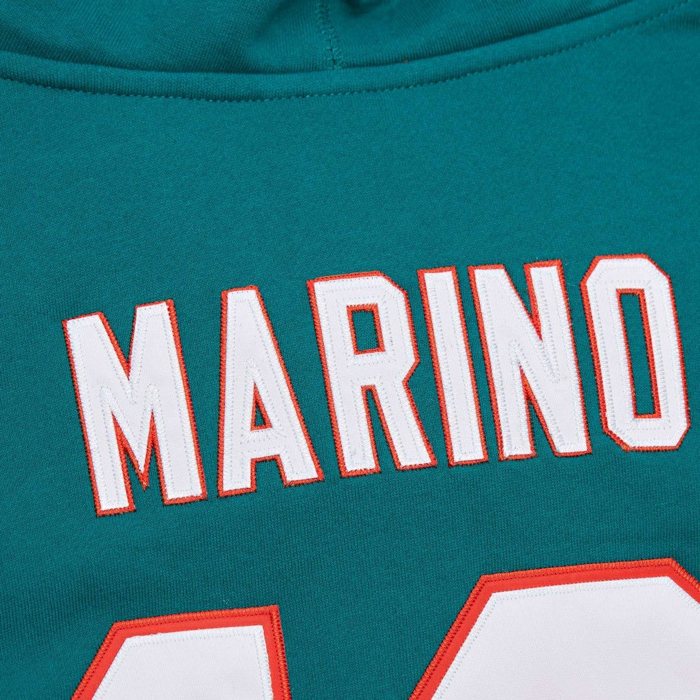 Dan Marino  Retired Player Name & Number Pullover Hoodie - Miami Dolphins Hoodies