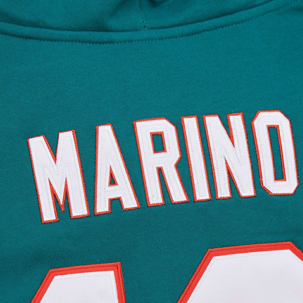 Dan Marino  Retired Player Name & Number Pullover Hoodie - Miami Dolphins Hoodies