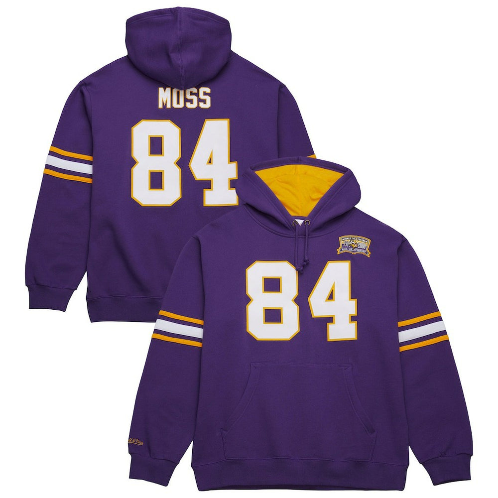 Randy Moss  Retired Player Name & Number Pullover Hoodie - Minnesota Vikings Hoodies