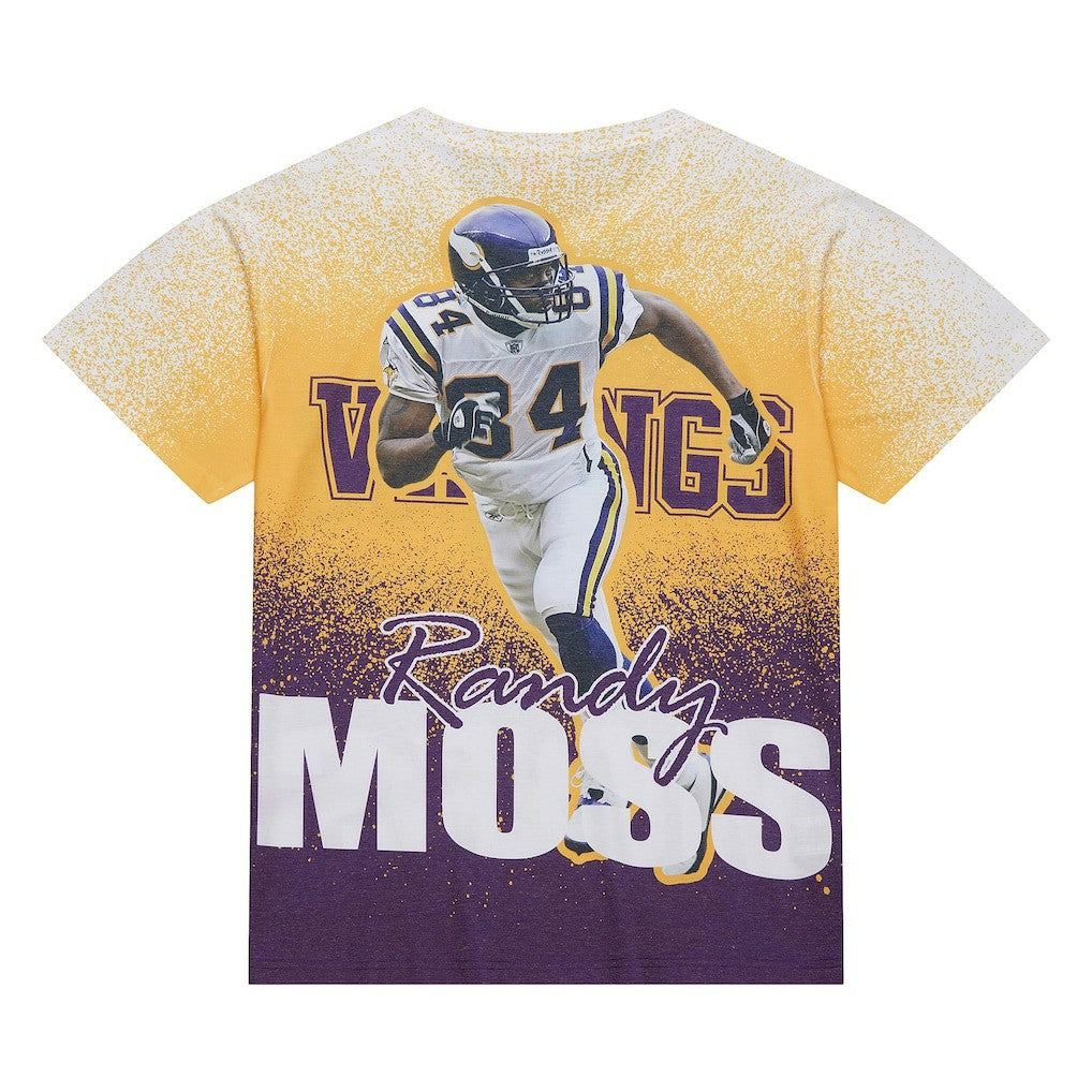 Randy Moss  Burst Retired Player T-Shirt - Minnesota Vikings T-shirts