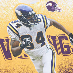 Randy Moss  Burst Retired Player T-Shirt - Minnesota Vikings T-shirts
