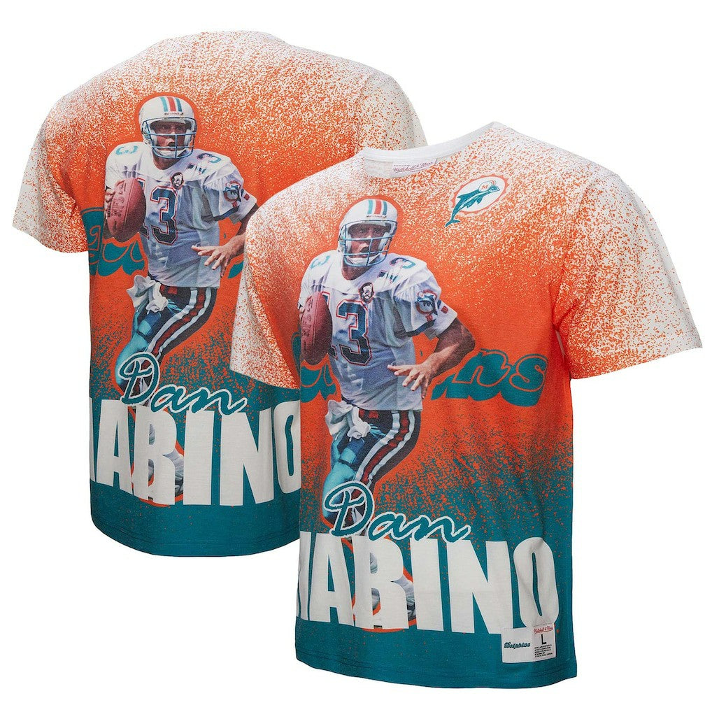 Dan Marino  Burst Retired Player T-Shirt - Miami Dolphins T-shirts