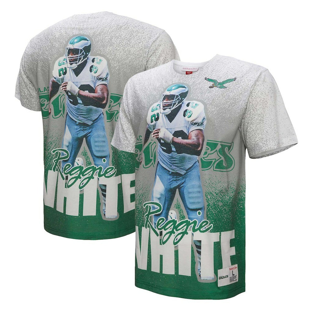 Reggie White  Burst Retired Player T-Shirt - Philadelphia Eagles T-shirts