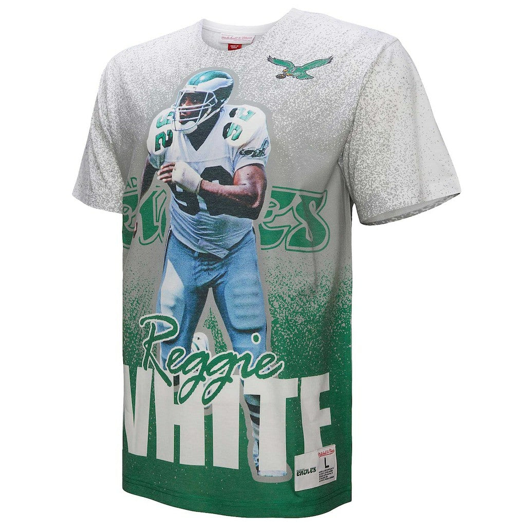 Reggie White  Burst Retired Player T-Shirt - Philadelphia Eagles T-shirts