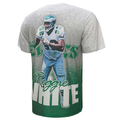Reggie White  Burst Retired Player T-Shirt - Philadelphia Eagles T-shirts
