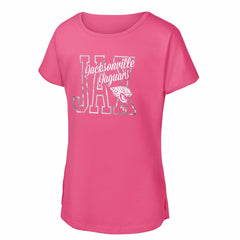 Girls Youth Signal Caller Dolman T-Shirt - Jacksonville Jaguars T-shirts