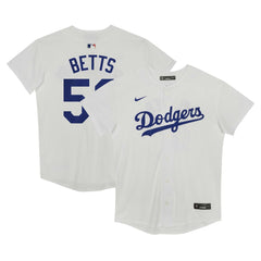 White Mookie Betts Los Angeles Dodgers Nike Preschool Home Game Jersey