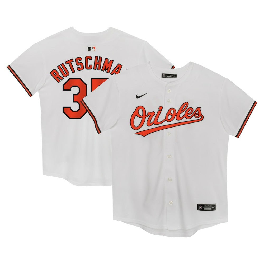 White Adley Rutschman Baltimore Orioles Nike Preschool Home Game Jersey