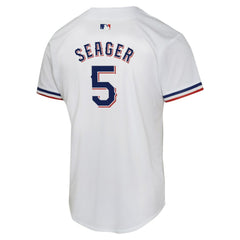 White Corey Seager Texas Rangers Nike Youth Home Game Player Jersey