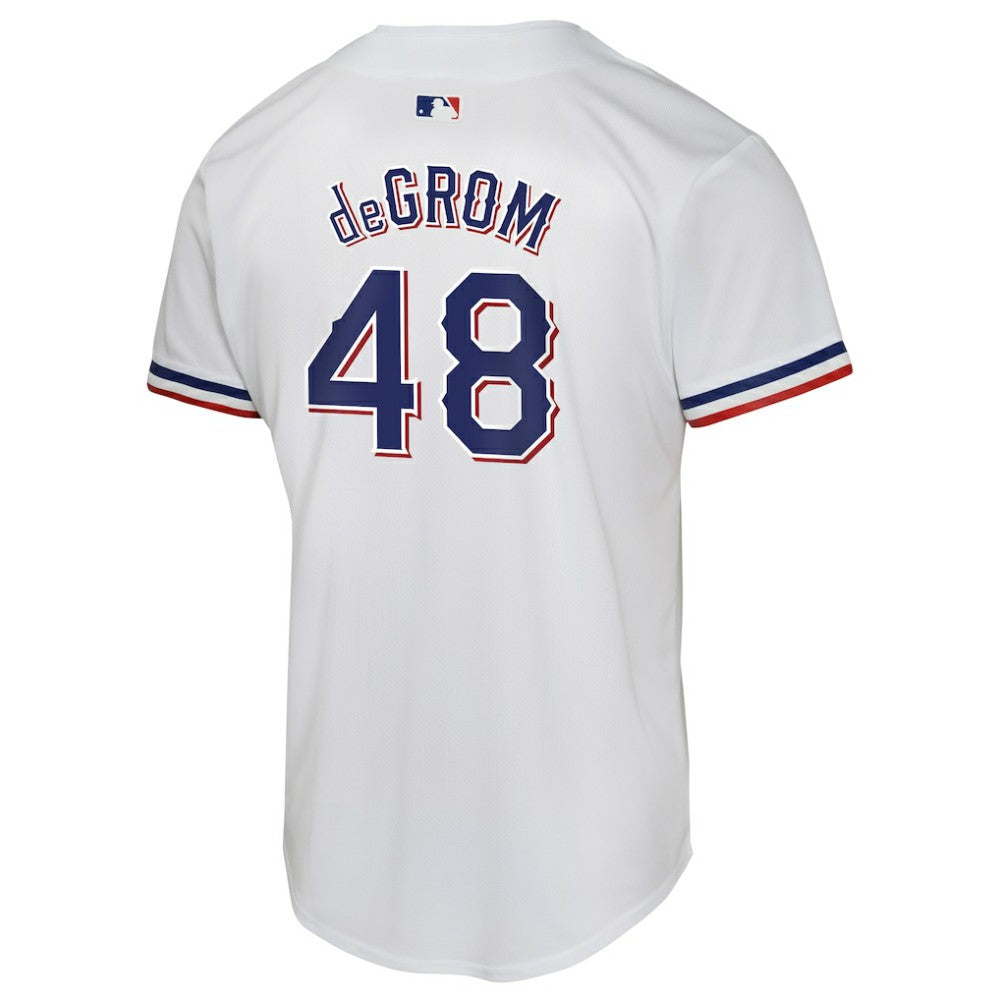 White Jacob deGrom Texas Rangers Nike Youth Home Game Player Jersey