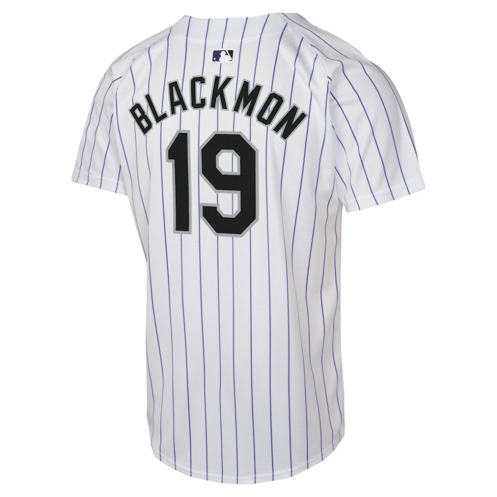 White Charlie Blackmon Colorado Rockies Nike Youth Home Game Player Jersey