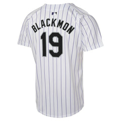 White Charlie Blackmon Colorado Rockies Nike Youth Home Game Player Jersey