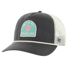 Charcoal Miami Marlins '47 Cypress Trucker Hitch Adjustable Hat