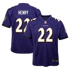 Derrick Henry  Youth Game Jersey - Baltimore Ravens Jerseys