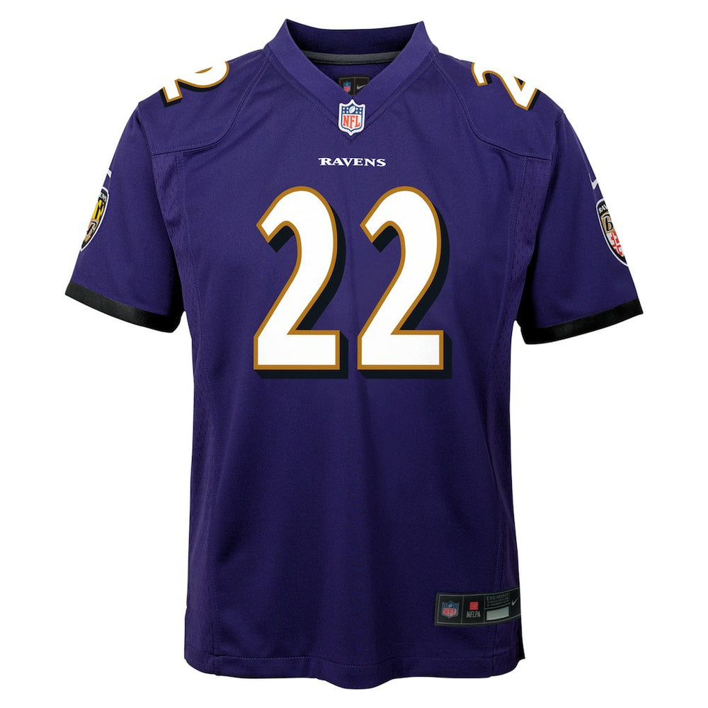 Derrick Henry  Youth Game Jersey - Baltimore Ravens Jerseys