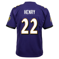 Derrick Henry  Youth Game Jersey - Baltimore Ravens Jerseys