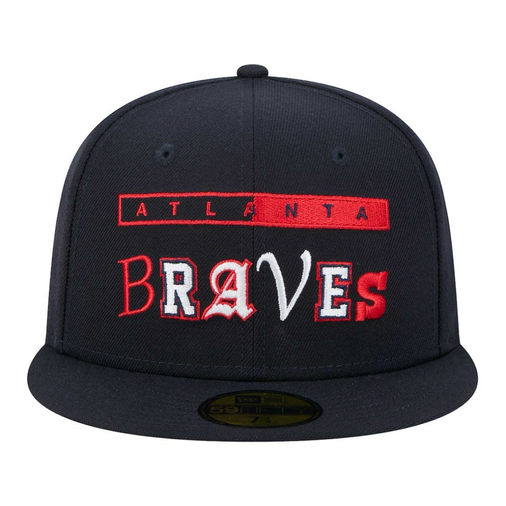Navy Atlanta Braves New Era Ransom 59FIFTY Fitted Hat