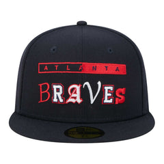 Navy Atlanta Braves New Era Ransom 59FIFTY Fitted Hat