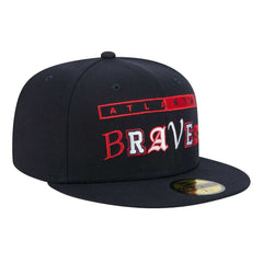 Navy Atlanta Braves New Era Ransom 59FIFTY Fitted Hat
