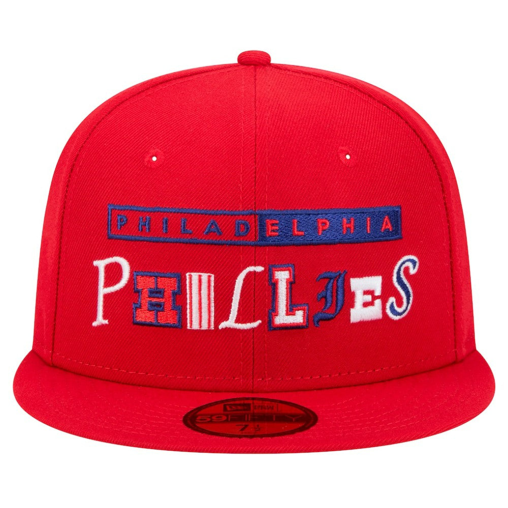 Red Philadelphia Phillies New Era Ransom 59FIFTY Fitted Hat