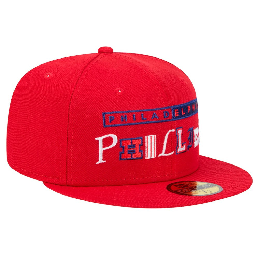 Red Philadelphia Phillies New Era Ransom 59FIFTY Fitted Hat