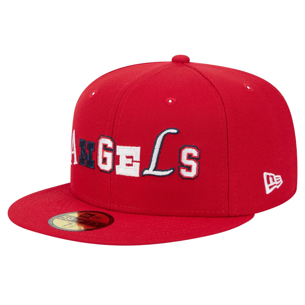 Red Los Angeles Angels New Era Ransom 59FIFTY Fitted Hat