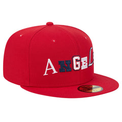 Red Los Angeles Angels New Era Ransom 59FIFTY Fitted Hat