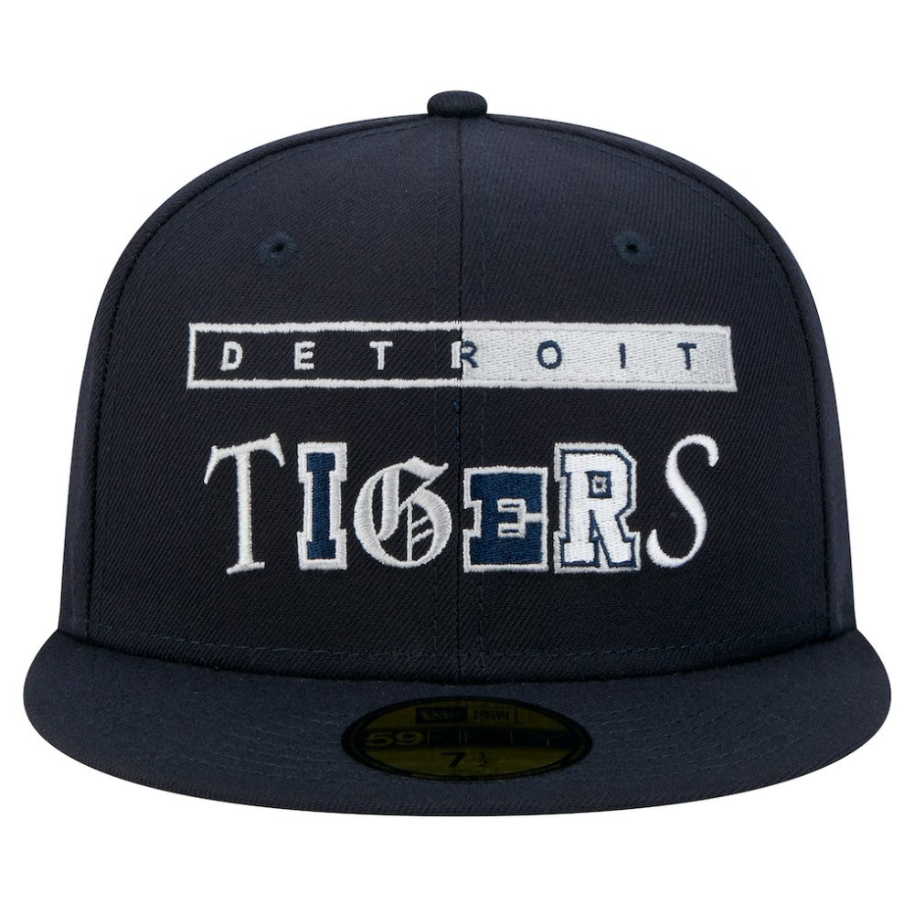 Navy Detroit Tigers New Era Ransom 59FIFTY Fitted Hat