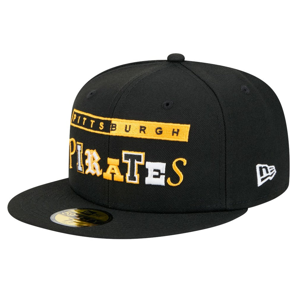 Black Pittsburgh Pirates New Era Ransom 59FIFTY Fitted Hat